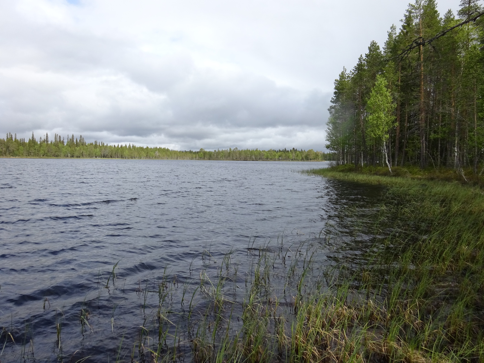 Kuvaa rannalt järvelle